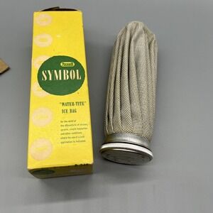 Vintage Rexall Symbol Ice Bag "Water-tite" R 246 Original‎ Yellow Box NOS
